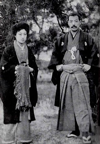 川上音次郎像