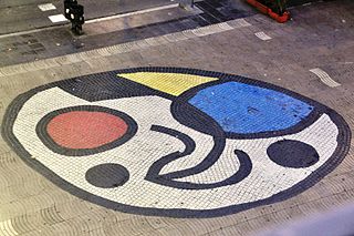 Joan Miró pavement mosaic